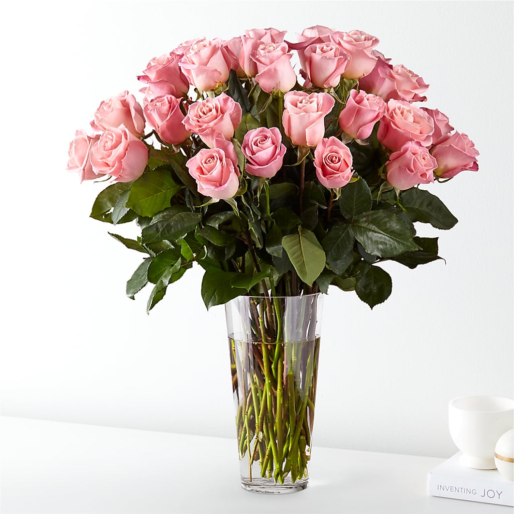 Long Stem Pink Rose Bouquet – The Flower Chef Llc, Cartersville GA