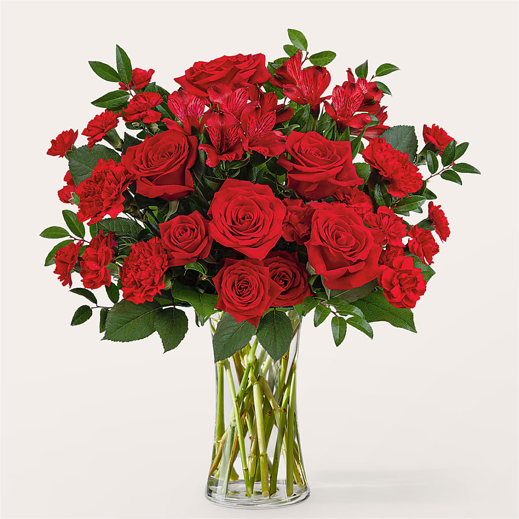 Brilliant Ruby Bouquet – The Flower Chef Llc, Cartersville GA