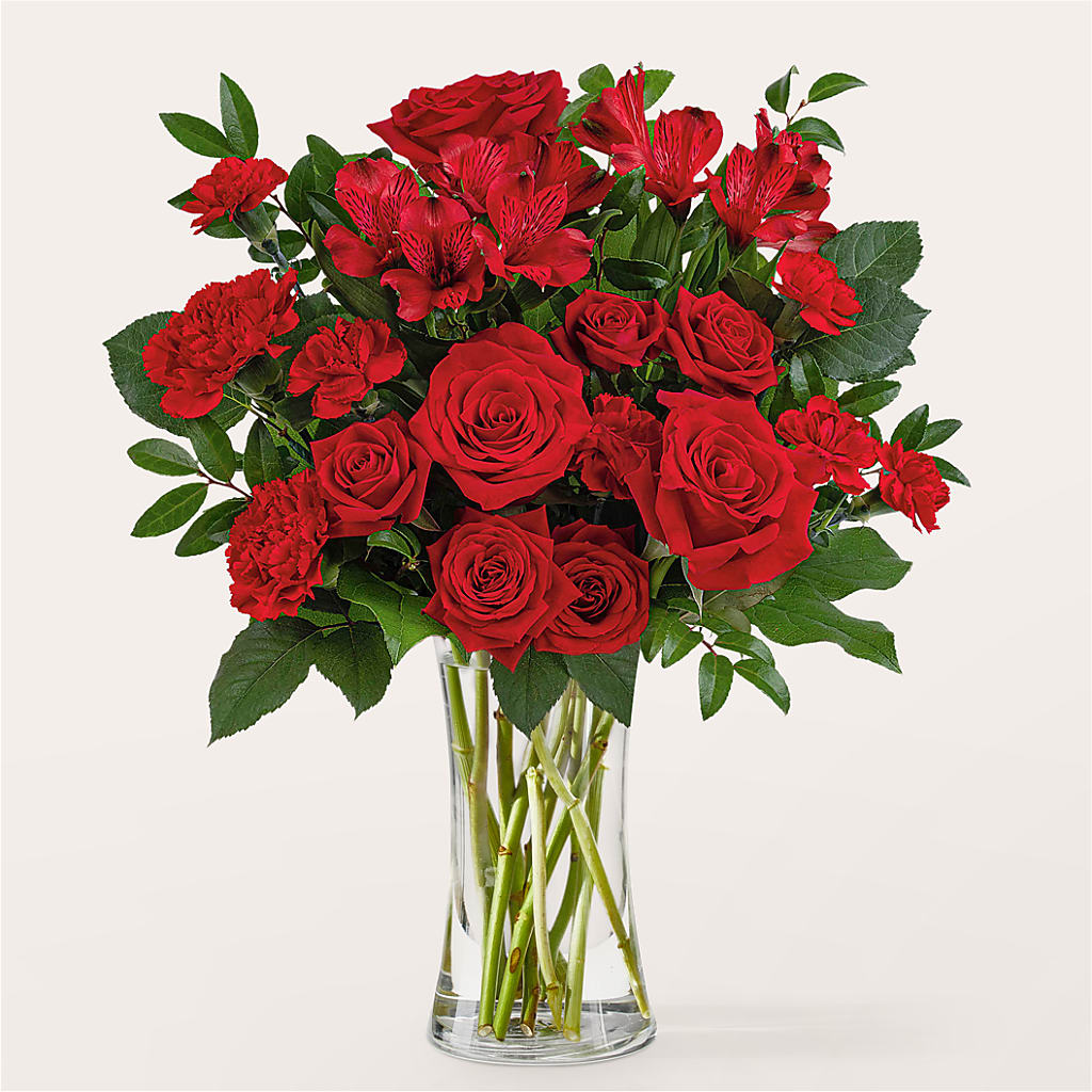 Brilliant Ruby Bouquet – The Flower Chef Llc, Cartersville GA