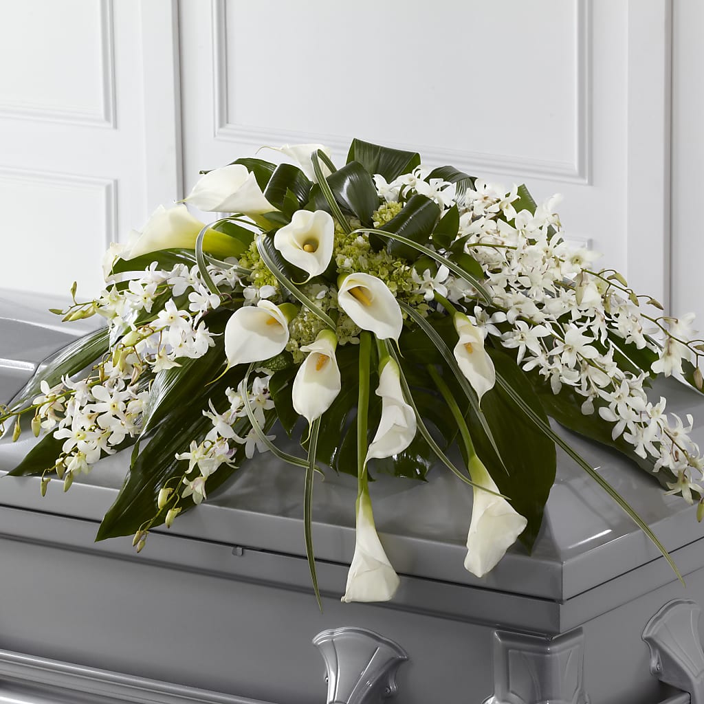 Angel Wings Casket Spray – The Flower Chef Llc, Cartersville GA