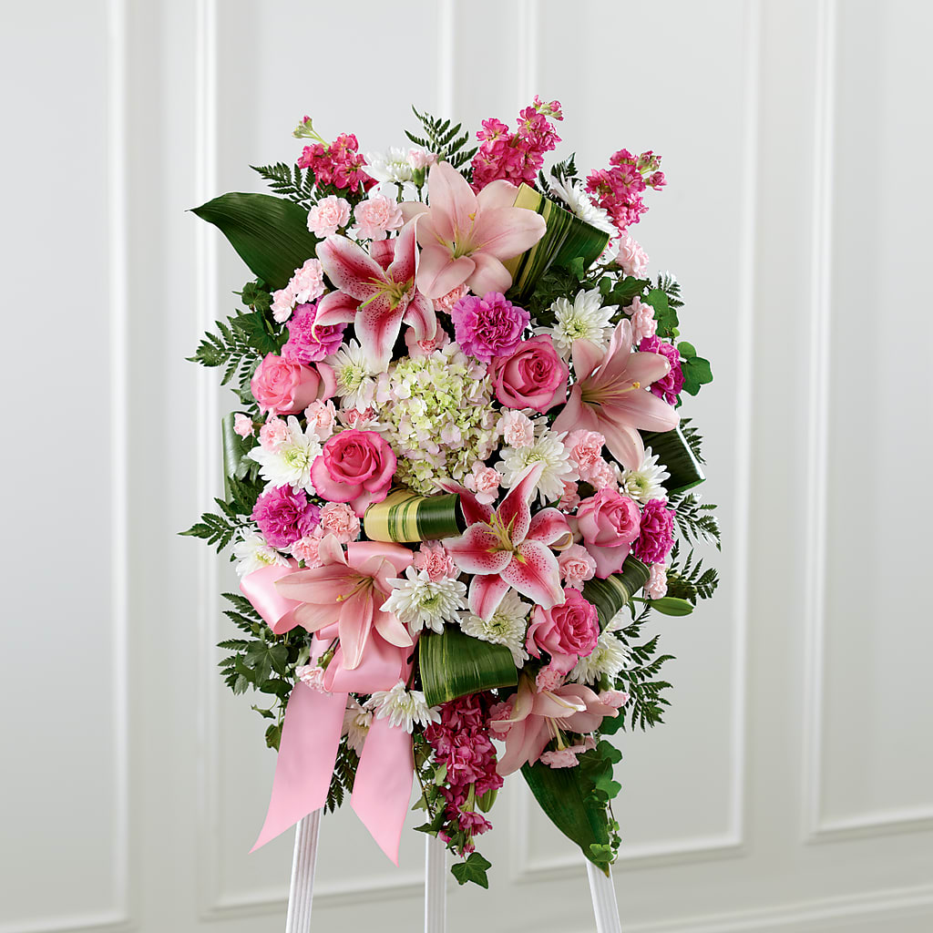 Comforting Standing Spray – The Flower Chef Llc, Cartersville GA