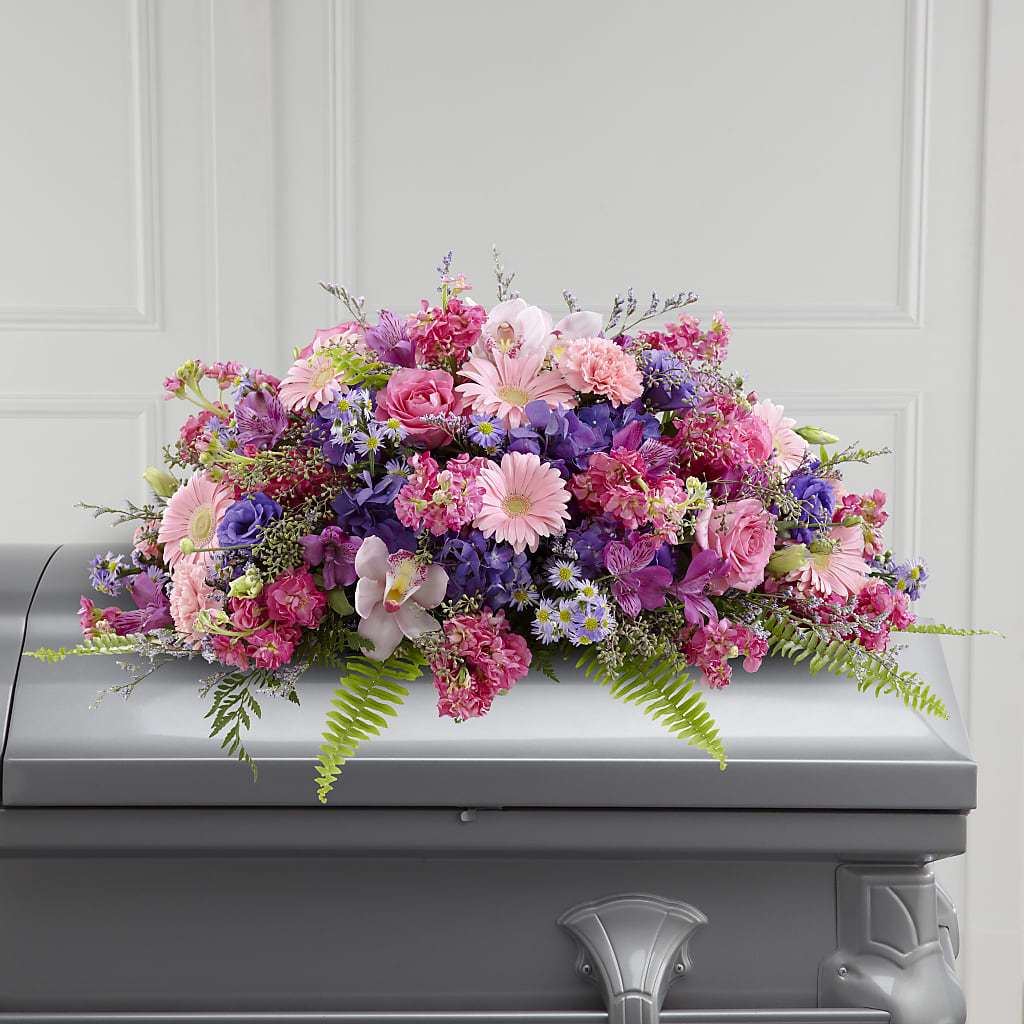 Glorious Garden Casket Spray – The Flower Chef Llc, Cartersville GA