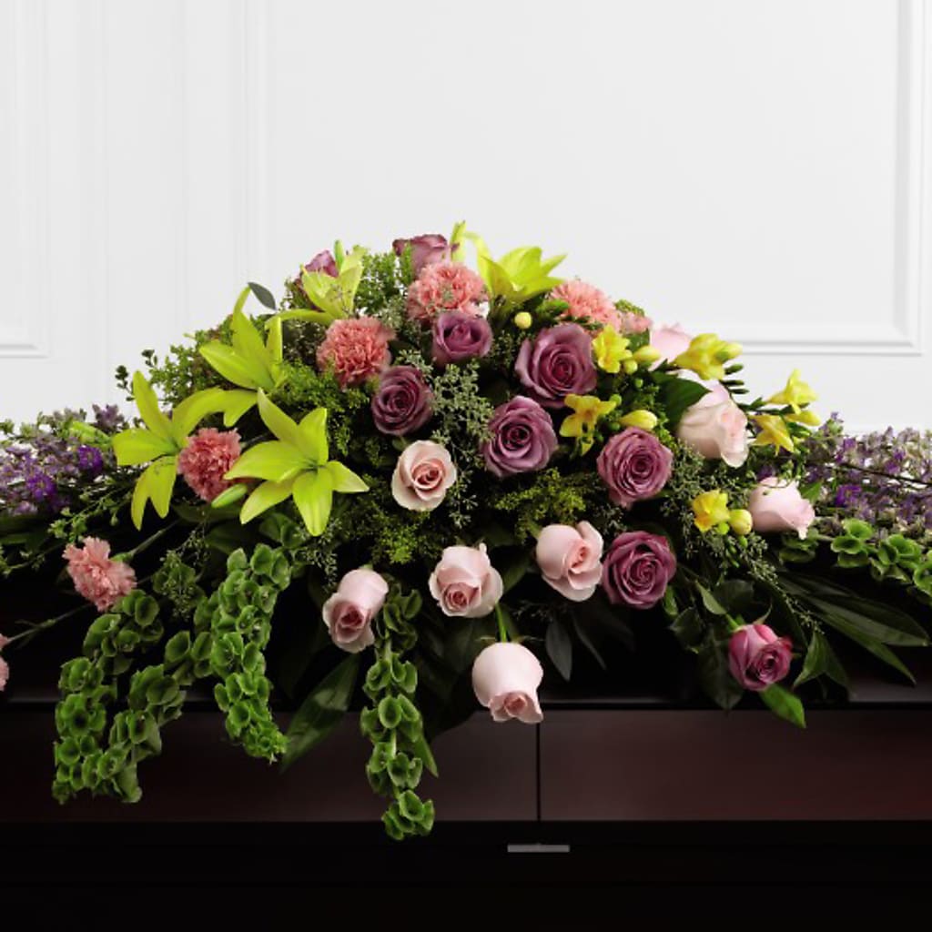 Forever Beloved Casket Spray – The Flower Chef Llc, Cartersville GA