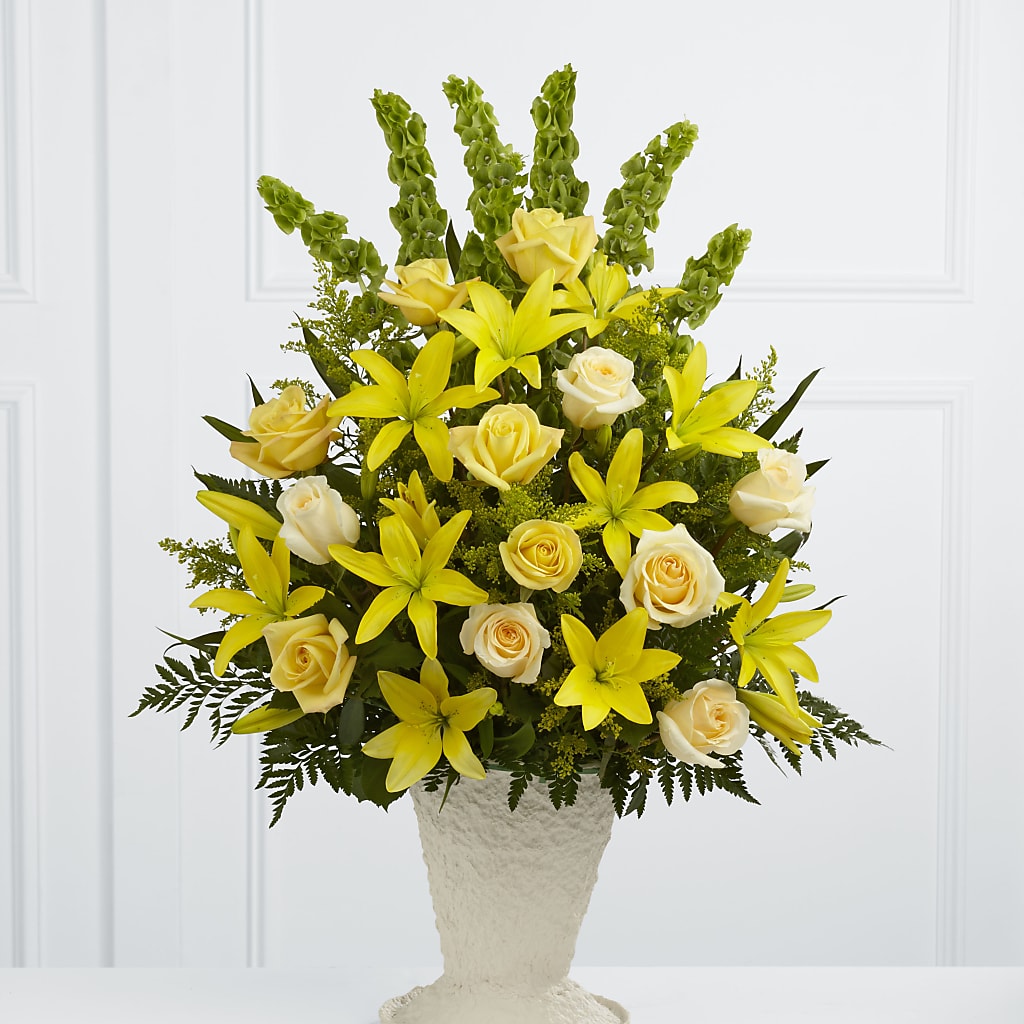 Golden Memories Arrangement – The Flower Chef Llc, Cartersville GA