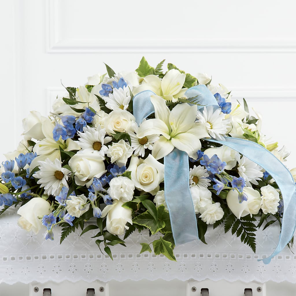 Tender Treasure Casket Spray – The Flower Chef Llc, Cartersville GA
