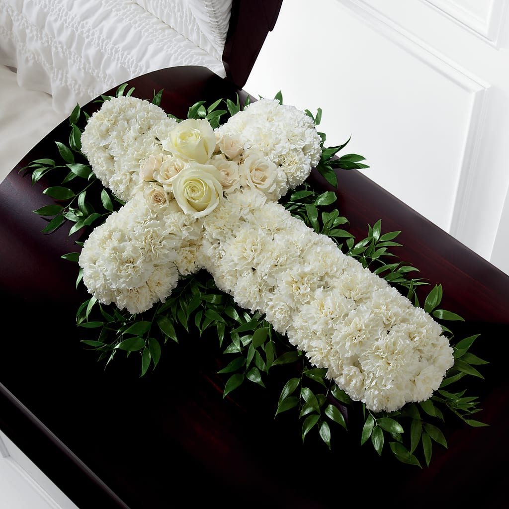 Peaceful Memories Casket Spray (Standard) – The Flower Chef Llc, Cartersville GA