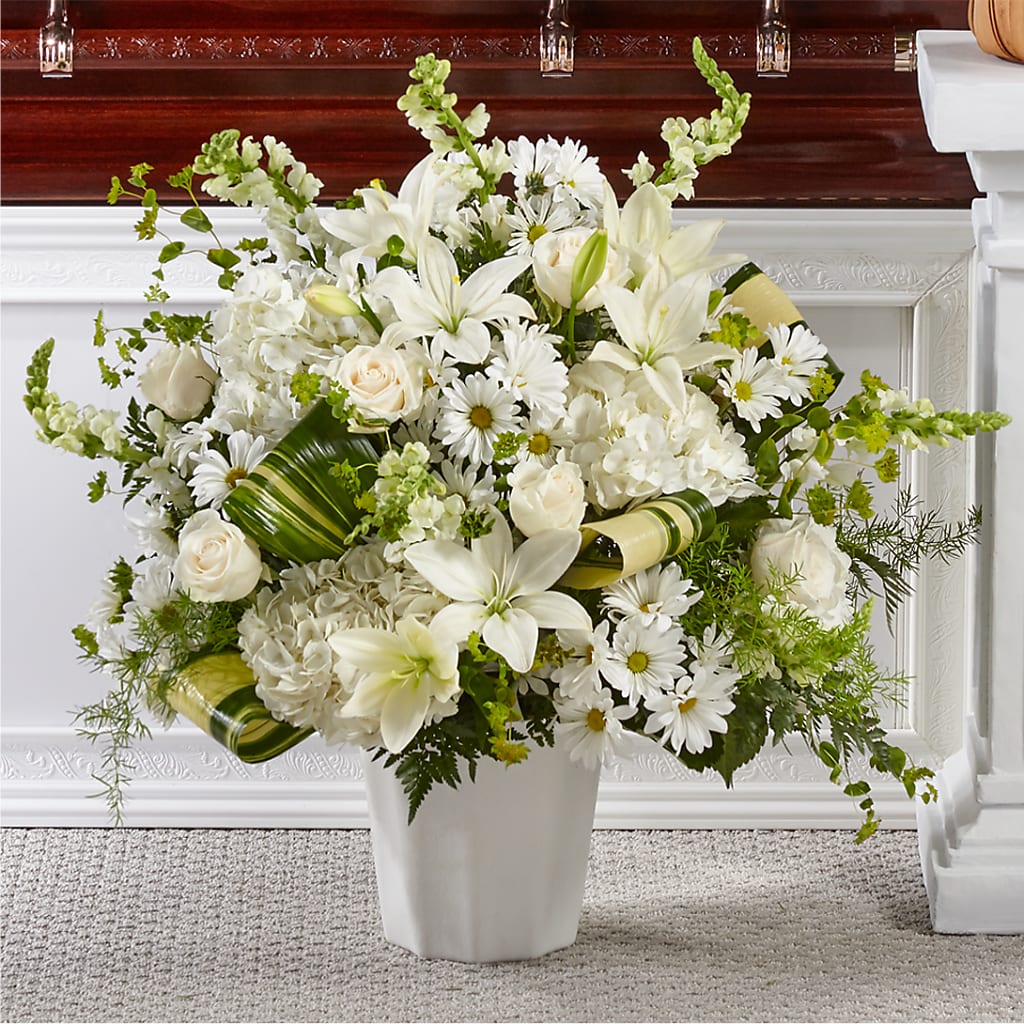 Thoughts of Tranquility Floor Basket – The Flower Chef Llc, Cartersville GA