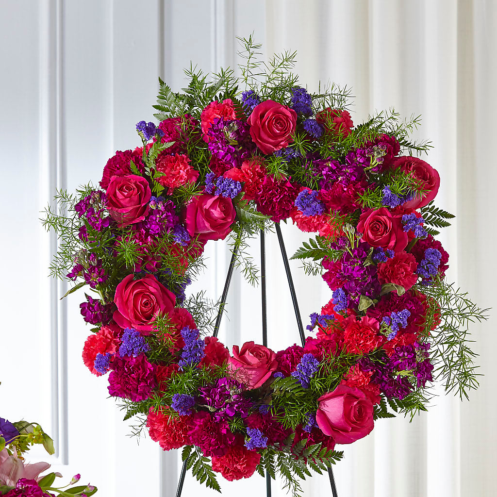 Calming Colors Wreath – The Flower Chef Llc, Cartersville GA