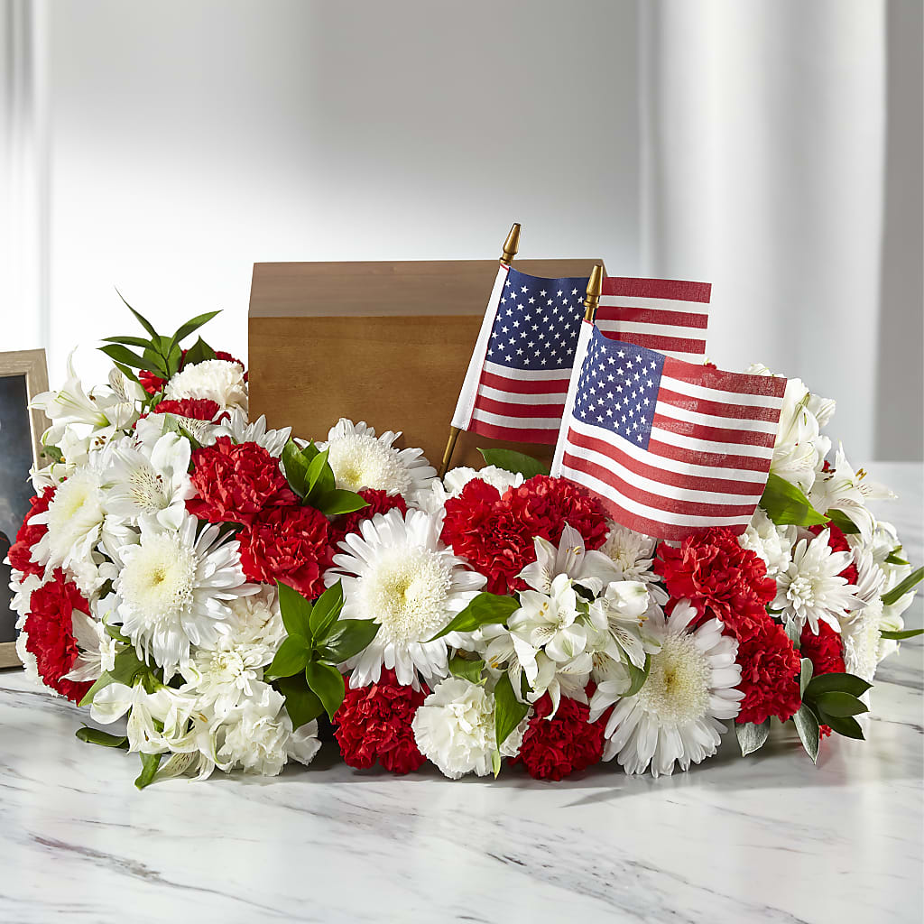 Spirit of Patriotism Cremation Adornment – The Flower Chef Llc, Cartersville GA