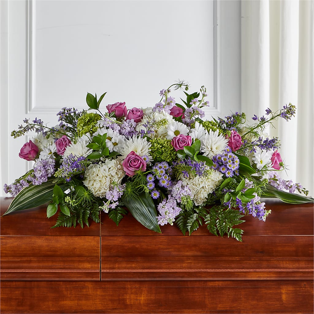 Meadows of Serenity Casket Spray – The Flower Chef Llc, Cartersville GA