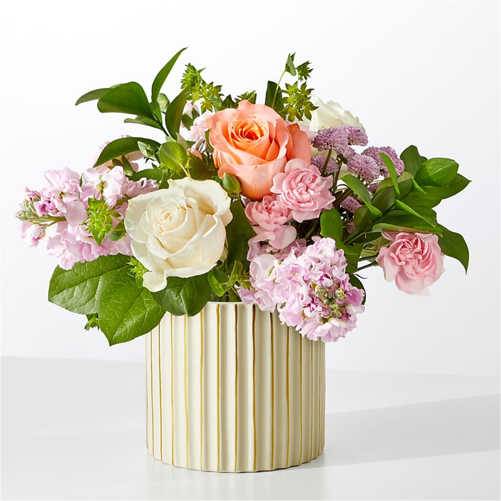 French Market Bouquet with Ivory Vase – The Flower Chef Llc, Cartersville GA