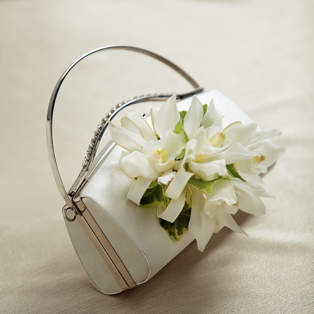 White Purse Decor – The Flower Chef Llc, Cartersville GA