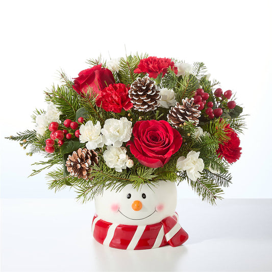 Jolly Snowman Bouquet –  The Flower Chef Llc, Cartersville GA