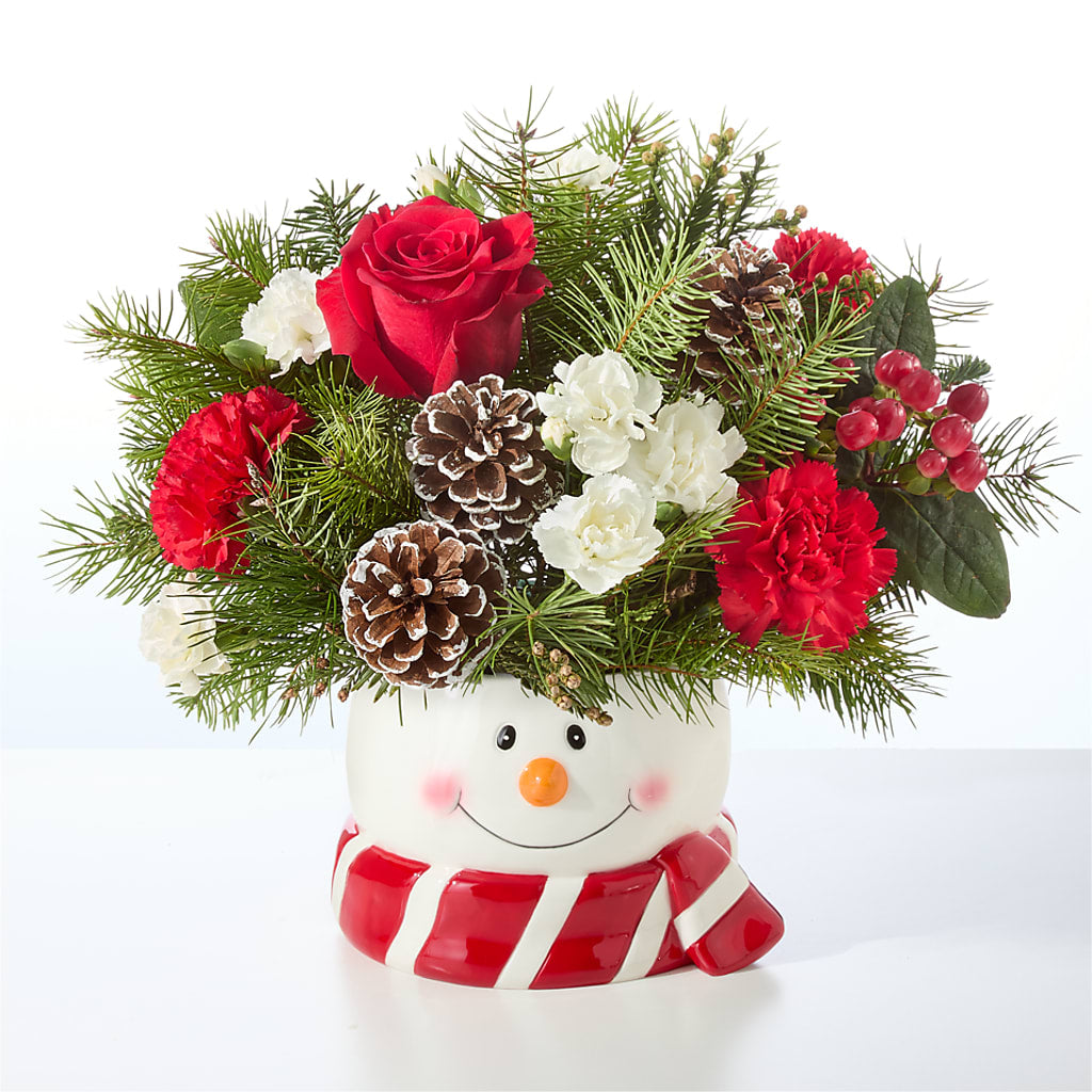 Jolly Snowman Bouquet –  The Flower Chef Llc, Cartersville GA