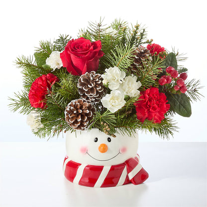 Jolly Snowman Bouquet –  The Flower Chef Llc, Cartersville GA