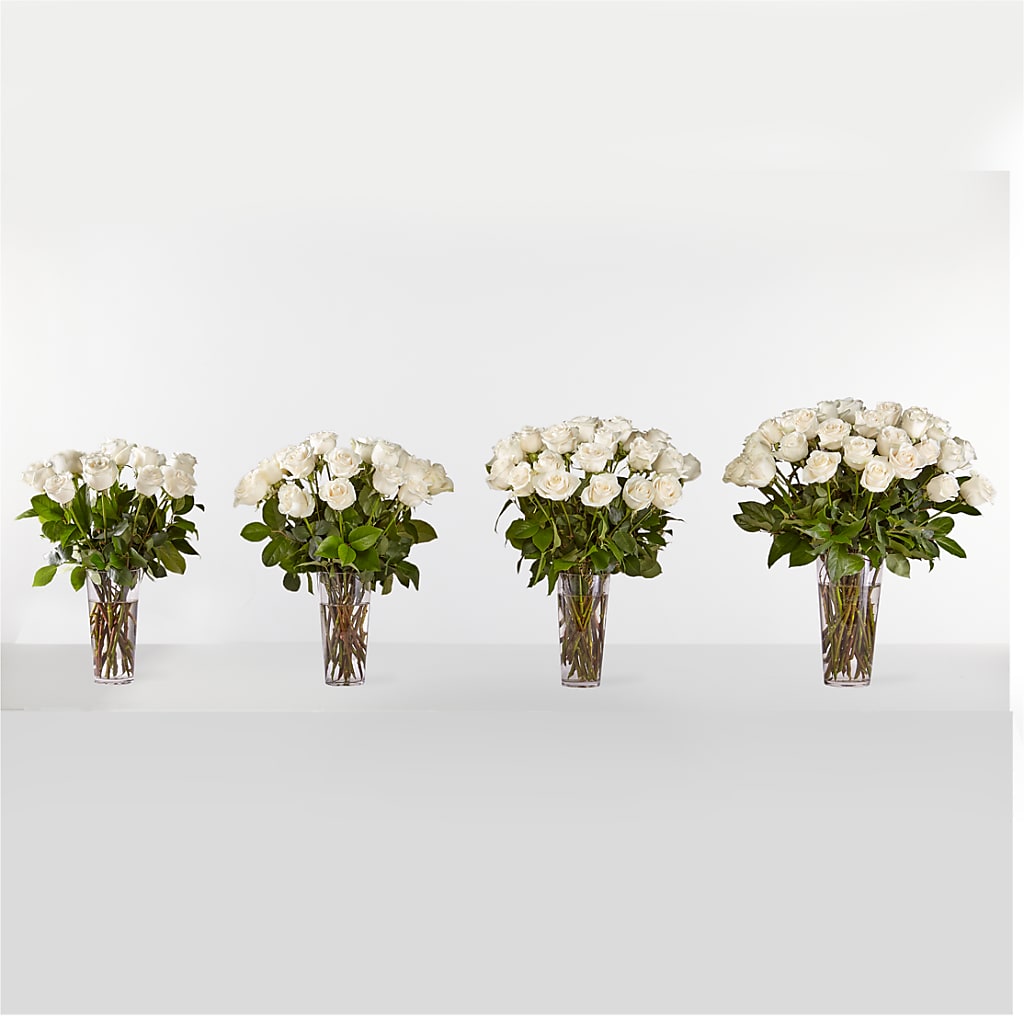 Long Stem White Rose Bouquet –  The Flower Chef Llc, Cartersville GA