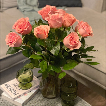Long Stem Pink Rose Bouquet –  The Flower Chef Llc, Cartersville GA