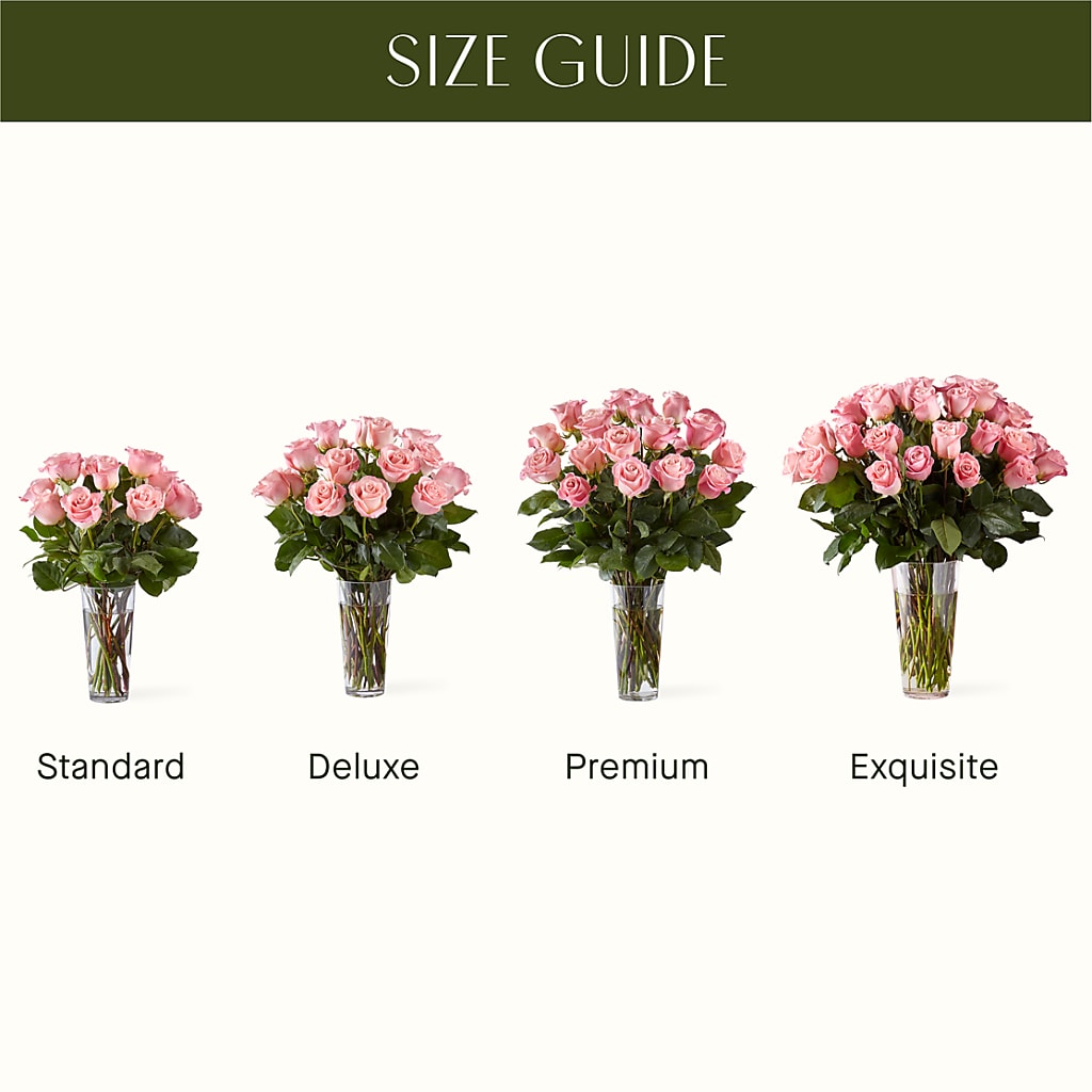 Long Stem Pink Rose Bouquet –  The Flower Chef Llc, Cartersville GA
