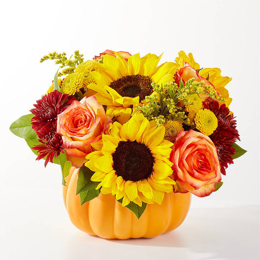 Golden Gourd Pumpkin Bouquet –  The Flower Chef Llc, Cartersville GA