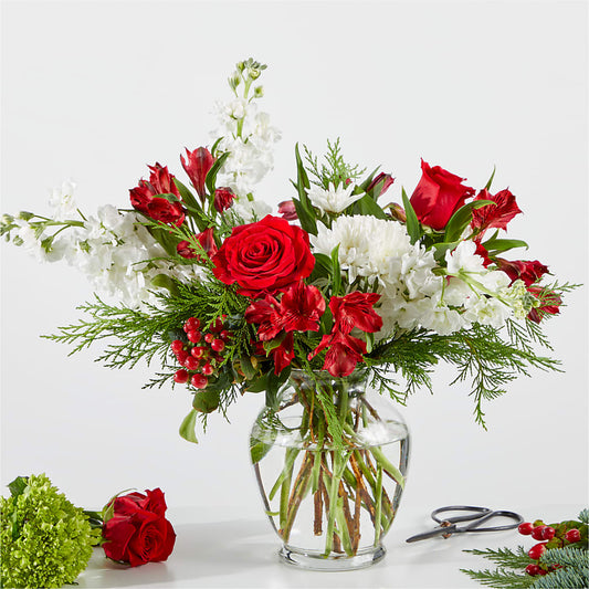 Merry Moment Bouquet – A Florist Original –  The Flower Chef Llc, Cartersville GA