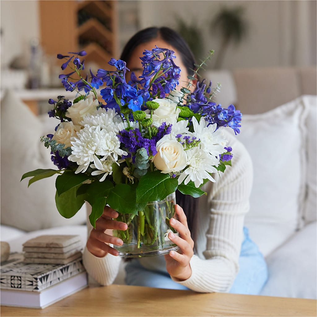 Cerulean Waves Bouquet –  The Flower Chef Llc, Cartersville GA
