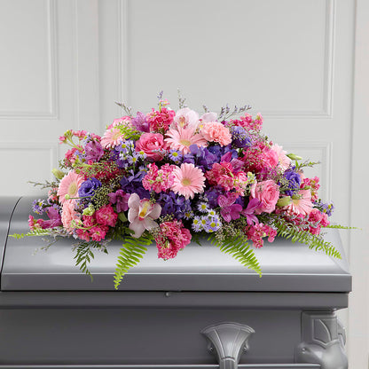 Glorious Garden Casket Spray –  The Flower Chef Llc, Cartersville GA