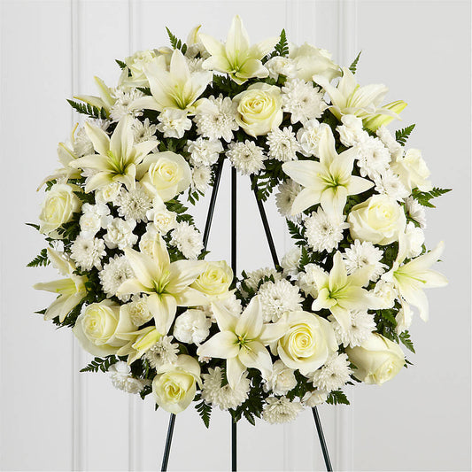Treasured Tribute Wreath –  The Flower Chef Llc, Cartersville GA