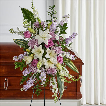 Grateful Hearts Standing Spray –  The Flower Chef Llc, Cartersville GA