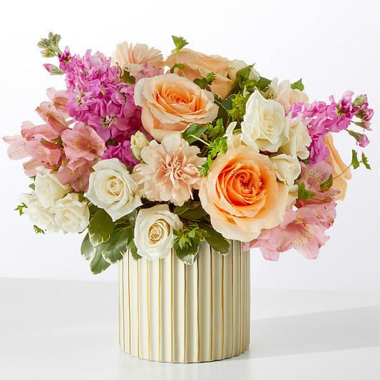 Paradise Bouquet with Ivory Vase –  The Flower Chef Llc, Cartersville GA